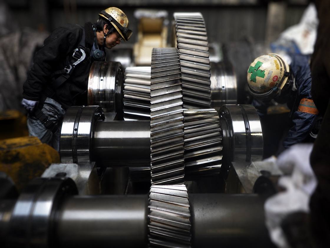 減速機 O/H及び据付 写真1